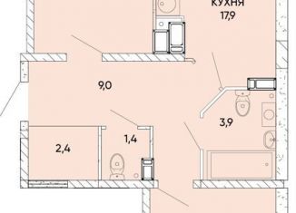 Продам двухкомнатную квартиру, 68.3 м2, Ростовская область