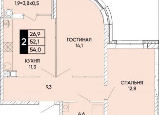 Продажа 2-ком. квартиры, 54 м2, Ростов-на-Дону, Кировский район