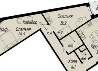 Продаю 2-комнатную квартиру, 85.5 м2, Санкт-Петербург, набережная реки Карповки, 27В, набережная реки Карповки