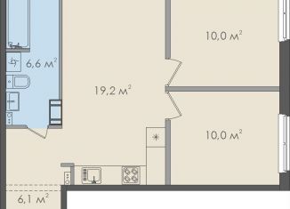 2-комнатная квартира на продажу, 51.9 м2, Новгородская область, Нехинская улица, 20к2