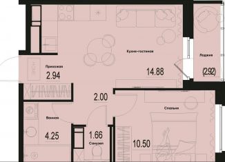 Продажа 1-ком. квартиры, 37.7 м2, Мурино