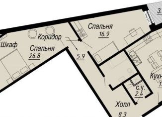 Продаю 2-комнатную квартиру, 84.6 м2, Санкт-Петербург, набережная реки Карповки, 27В, набережная реки Карповки