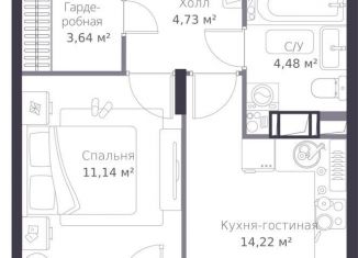 Продам двухкомнатную квартиру, 39.9 м2, Ленинградская область