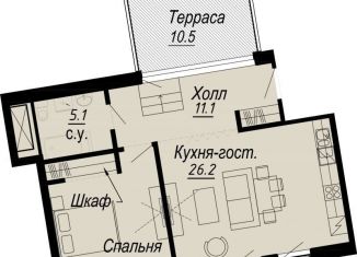 Продается 1-комнатная квартира, 64 м2, Санкт-Петербург, набережная реки Карповки, 27В, Петроградский район