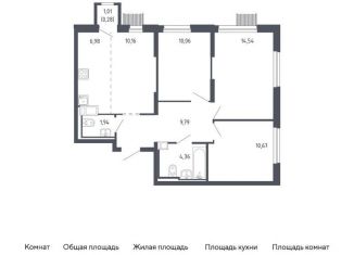 Продается четырехкомнатная квартира, 68.8 м2, Москва, Молжаниновский район, Ленинградское шоссе, 229Ак2