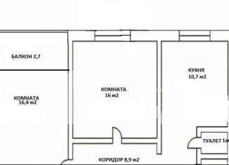 Продажа двухкомнатной квартиры, 55.7 м2, Санкт-Петербург, проспект Испытателей, 24к1