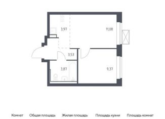 Продается 1-комнатная квартира, 31.8 м2, деревня Мисайлово