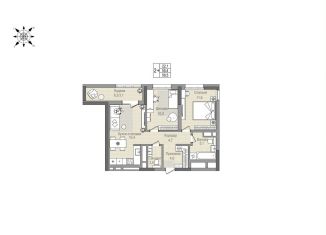 Продам 2-комнатную квартиру, 58.5 м2, Владивосток, площадь Борцов Революции, Ленинский район