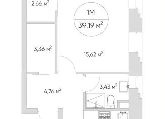 1-ком. квартира на продажу, 39 м2, Москва, станция Калитники