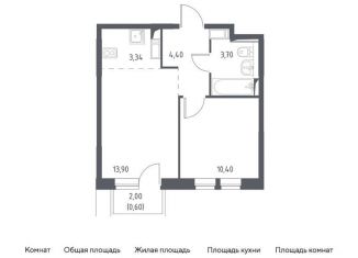 Продаю 2-комнатную квартиру, 36.3 м2, деревня Путилково, Вольная улица, 2