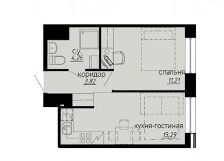 Продается 1-комнатная квартира, 32.6 м2, Санкт-Петербург, Выборгский район