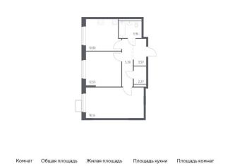 Продаю двухкомнатную квартиру, 56.6 м2, деревня Мисайлово, микрорайон Пригород Лесное, к14.2