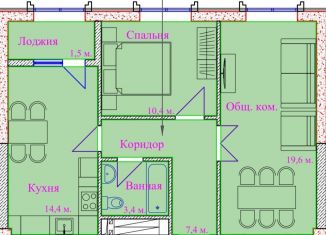 Продается двухкомнатная квартира, 62.4 м2, Грозный, проспект Ахмат-Хаджи Абдулхамидовича Кадырова, 137