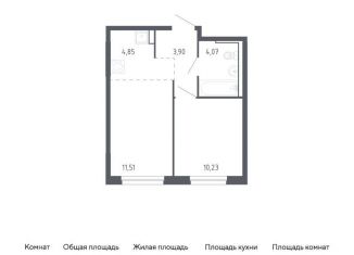 Продажа однокомнатной квартиры, 34.6 м2, Тюмень