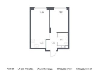 Продается двухкомнатная квартира, 37.1 м2, Московская область