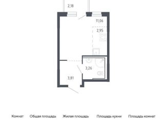 Продам квартиру студию, 21.7 м2, Тюмень, жилой комплекс Чаркова 72, 1.3