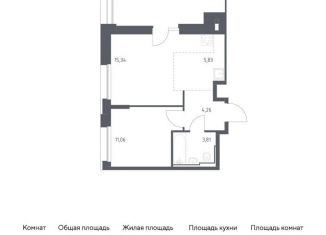 Продажа 2-комнатной квартиры, 42.8 м2, Москва, метро Зябликово