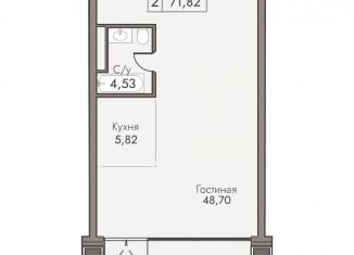 Продажа 2-комнатной квартиры, 71.8 м2, поселок городского типа Массандра, улица Мухина, 17А