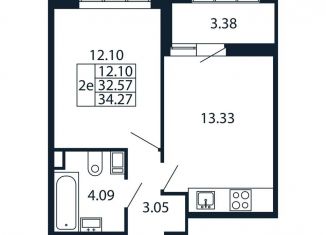 Продажа 1-комнатной квартиры, 36 м2, Санкт-Петербург, Арцеуловская аллея, 9, метро Комендантский проспект