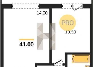 Продам 1-ком. квартиру, 39.3 м2, рабочий посёлок Краснообск