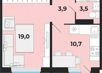 Продается 1-ком. квартира, 37.1 м2, село Криводановка