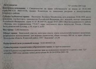 Участок на продажу, 8 сот., СНТ Новое