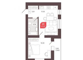 Продажа двухкомнатной квартиры, 41.6 м2, Чита
