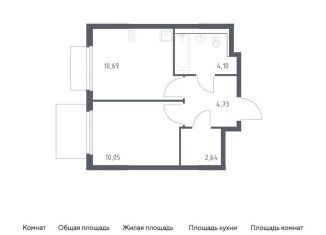 Продам однокомнатную квартиру, 32.2 м2, Московская область, Каширское шоссе - Молоково - Андреевское