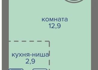 Продаю однокомнатную квартиру, 24.7 м2, Пермь, Индустриальный район, шоссе Космонавтов, 309А