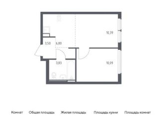 Продается однокомнатная квартира, 34.6 м2, Москва, жилой комплекс Остафьево, к20