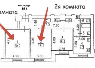 Продается 3-комнатная квартира, 86.5 м2, Москва, улица Трофимова, Южнопортовый район