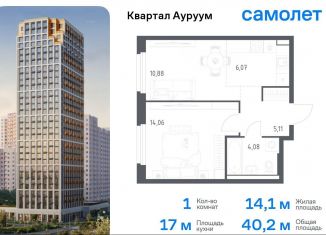 Продаю однокомнатную квартиру, 40.2 м2, Екатеринбург, метро Машиностроителей