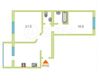 Продажа 2-комнатной квартиры, 66.7 м2, деревня Дударева, Академический проезд, 9
