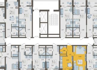 Продам 1-ком. квартиру, 38.9 м2, Сочи, ЖК Кислород, Ясногорская улица, 16/2к1