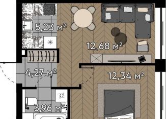 Продажа однокомнатной квартиры, 38.7 м2, Москва, метро Октябрьское поле, улица Берзарина, 37