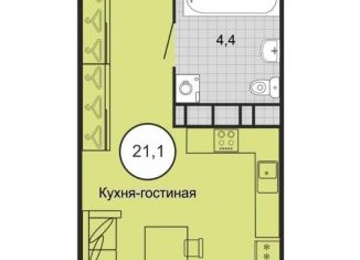 Продается квартира студия, 21.1 м2, Ставропольский край, Князевский переулок, 91