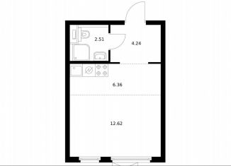 Продам квартиру студию, 25.7 м2, Москва, Южнопортовый район