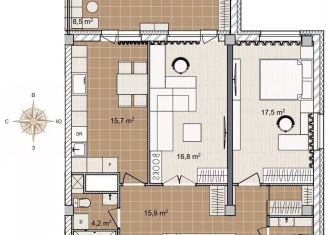 Продается 2-комнатная квартира, 73.4 м2, Нижний Новгород