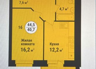 Продается однокомнатная квартира, 44.5 м2, Тамбов, улица имени С.И. Савостьянова, 14