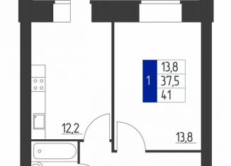 Продажа однокомнатной квартиры, 41 м2, Октябрьский, проспект Ленина, 84