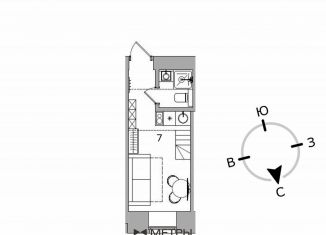 Продается квартира студия, 17.2 м2, Москва, метро Кропоткинская, Пречистенский переулок, 22/4