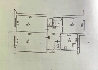 Продается 3-ком. квартира, 68.6 м2, Новгородская область, улица Зелинского, 54/19