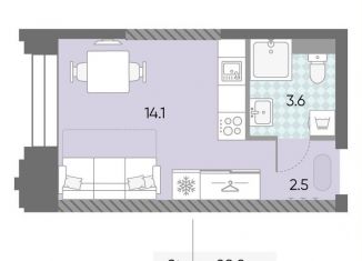 Продаю квартиру студию, 20.2 м2, Москва, метро Тульская, жилой комплекс Зиларт, 21/22