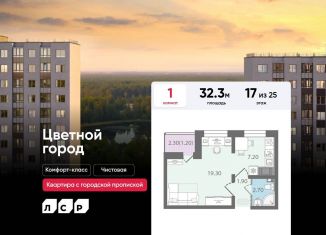 Продажа 1-ком. квартиры, 32.3 м2, Санкт-Петербург, метро Академическая, Муринская дорога, 8к1