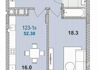 Продам 1-комнатную квартиру, 46.7 м2, Калининградская область, улица Гагарина, 87