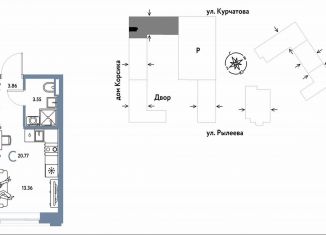 Продаю квартиру студию, 20.8 м2, Тюменская область, Краснооктябрьская улица, 10к1