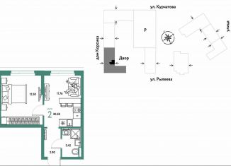 Продам 2-ком. квартиру, 30.6 м2, Тюмень, Краснооктябрьская улица, 10к1, Калининский округ