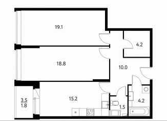 Продажа 2-комнатной квартиры, 73.1 м2, Щёлково, Центральная улица, 65