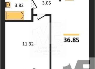 Продажа однокомнатной квартиры, 36.9 м2, Пионерский, улица Гептнера, 21