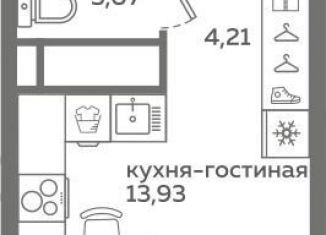 Продаю квартиру студию, 21.2 м2, Тюменская область